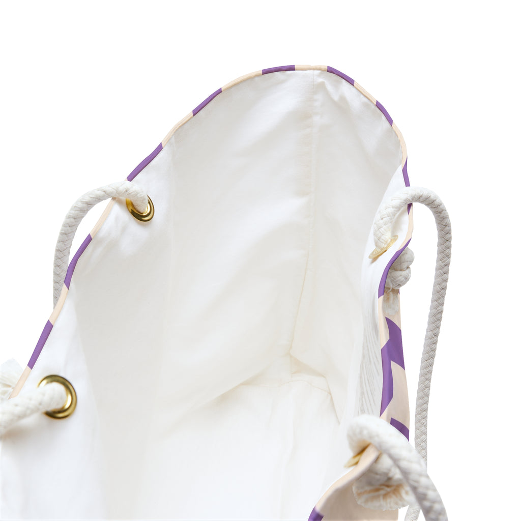 Purple Stripe Mahjong Weekender Bag