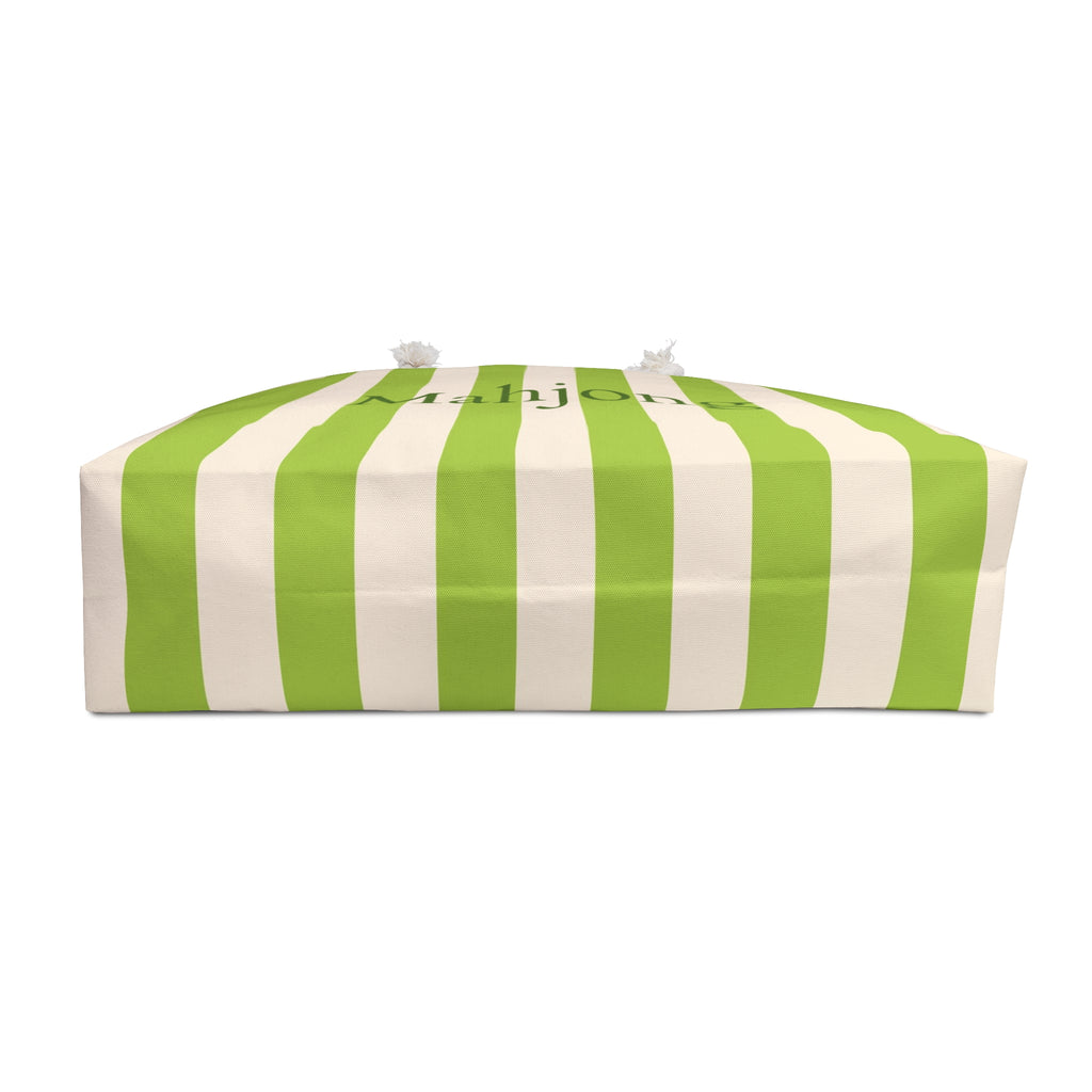Green Stripe Mahjong Weekender Bag