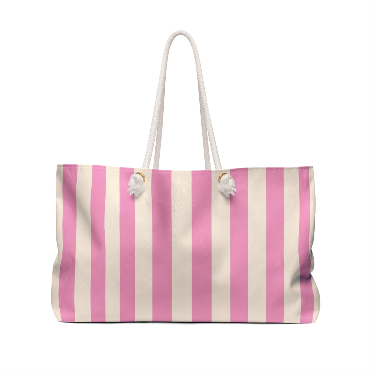 Pink Stripe Mahjong Weekender Bag