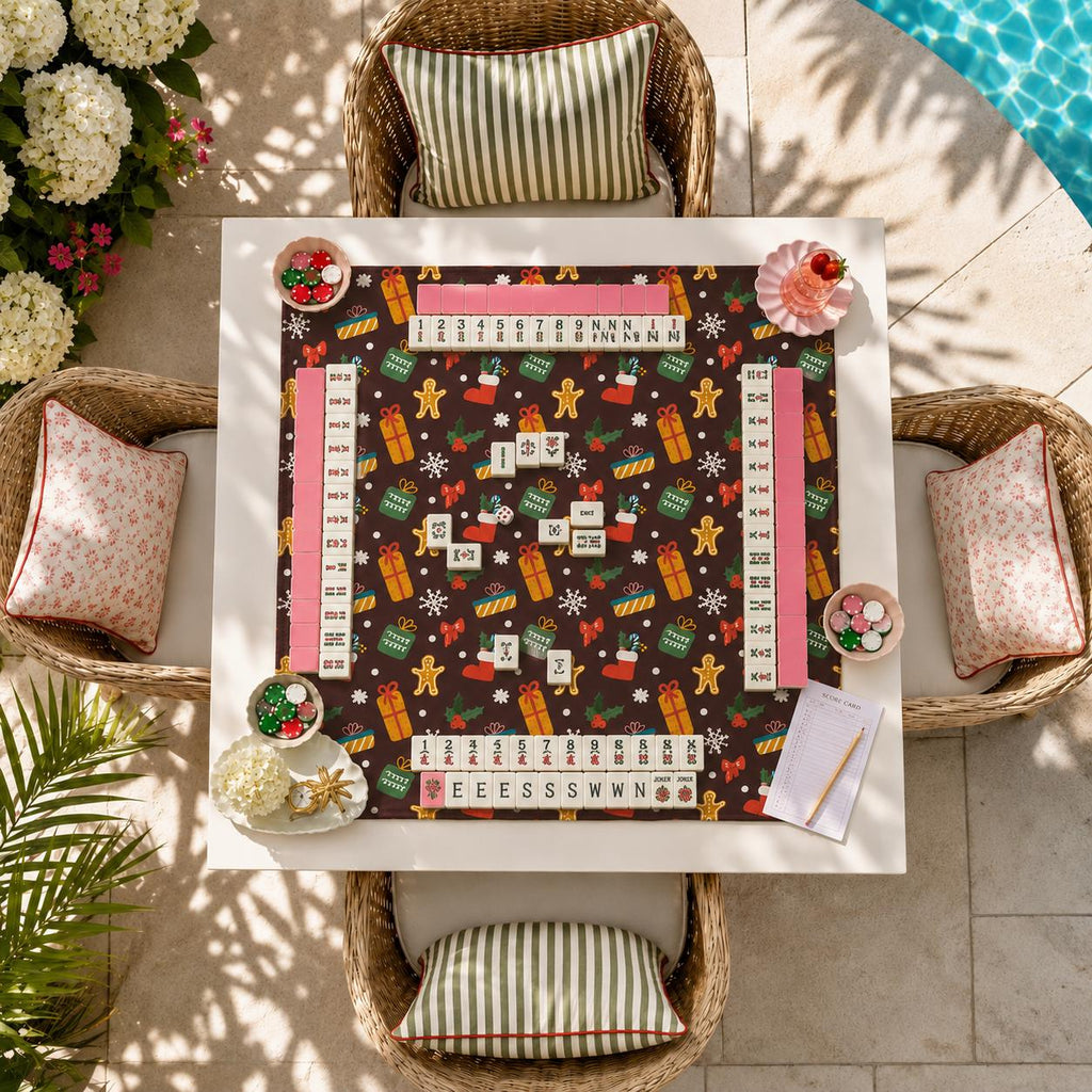 Gingerbread Christmas Mahjong Mat
