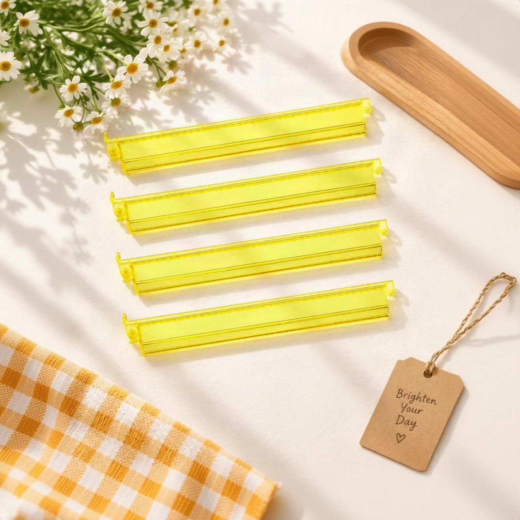 Sunshine yellow mahjong racks, set of 4