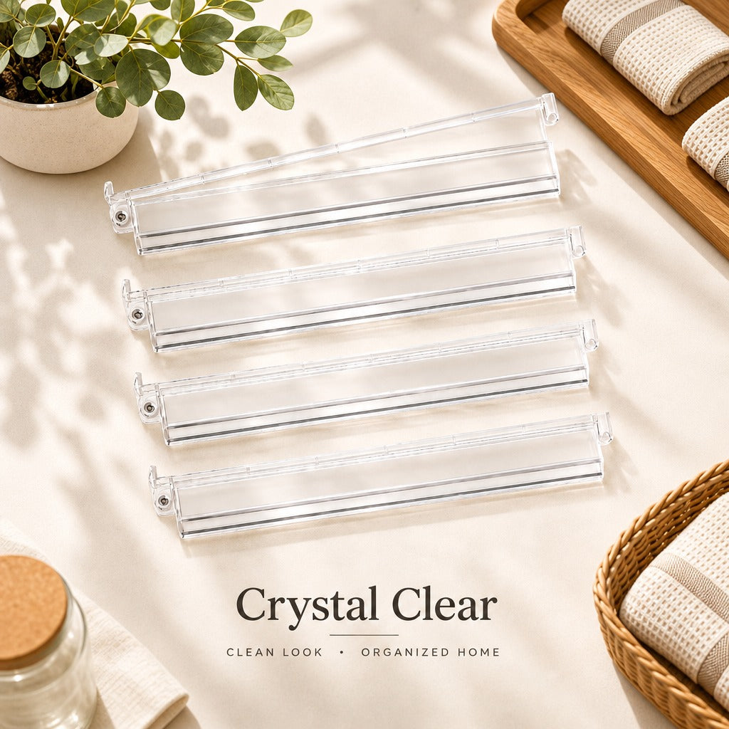 Crystal clear acrylic mahjong racks, set of 4