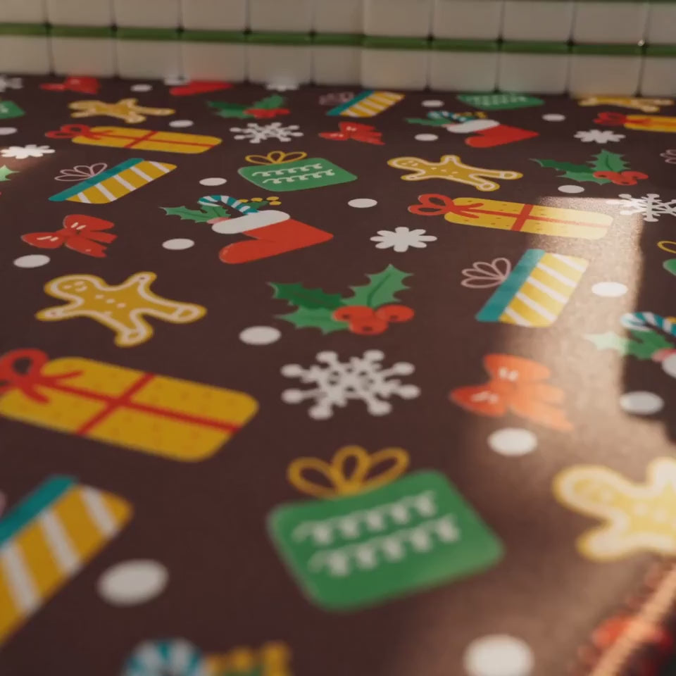 Gingerbread Christmas Mahjong Mat