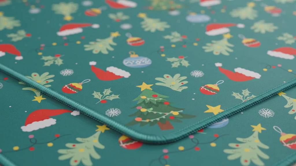 Emerald Christmas Mahjong Mat