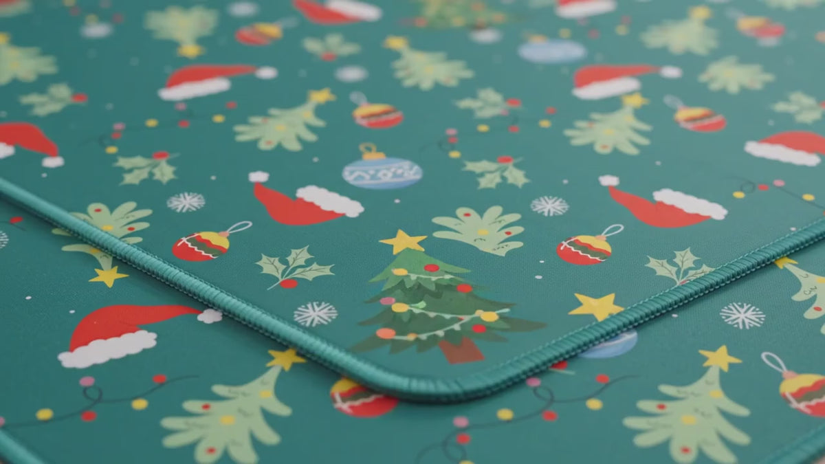 Emerald Christmas Mahjong Mat